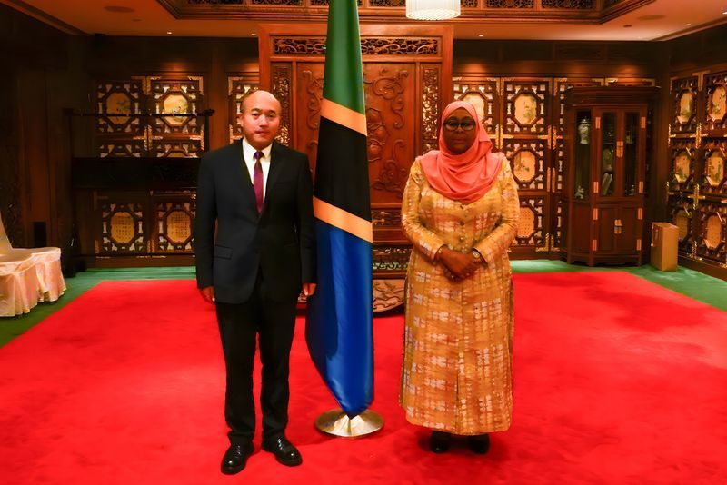 坦桑尼亞總統(tǒng)哈桑會見衛(wèi)華集團(tuán)董事長李國強